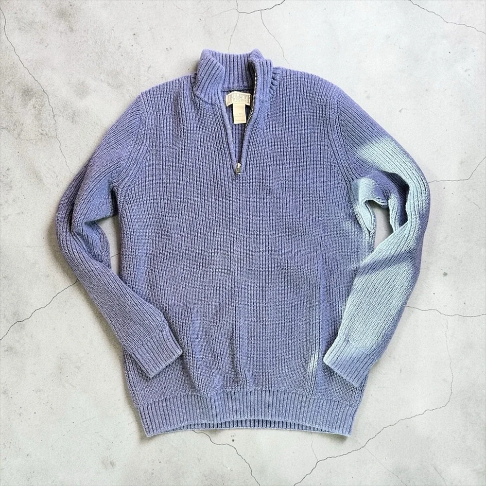 Duluth Trading Company Men's 1/4 Zip Heavy Sweater Size L Tall EUC